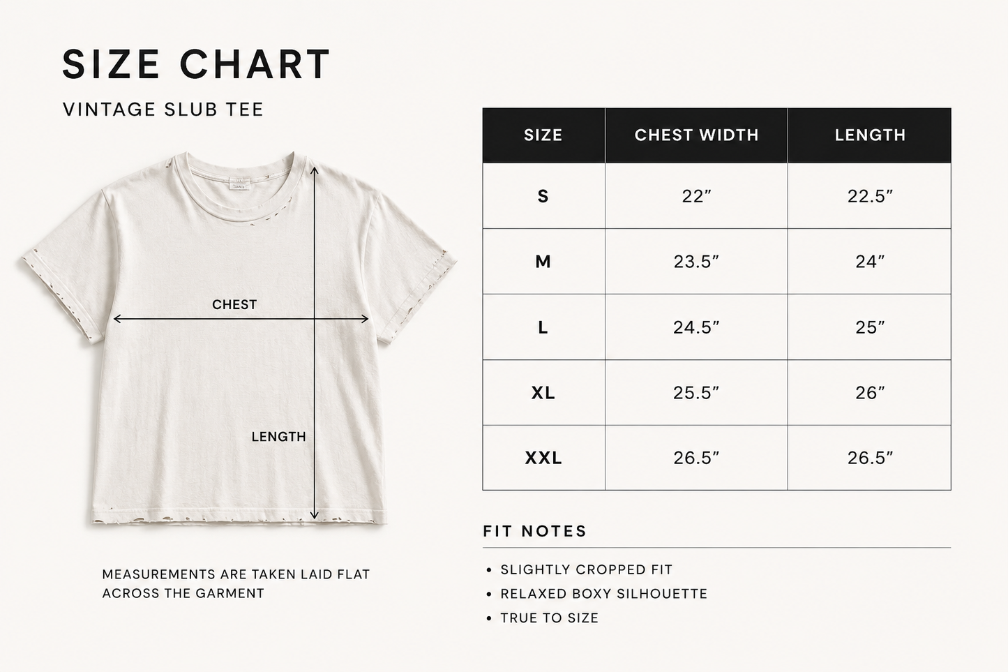Thrashed Slub Tee