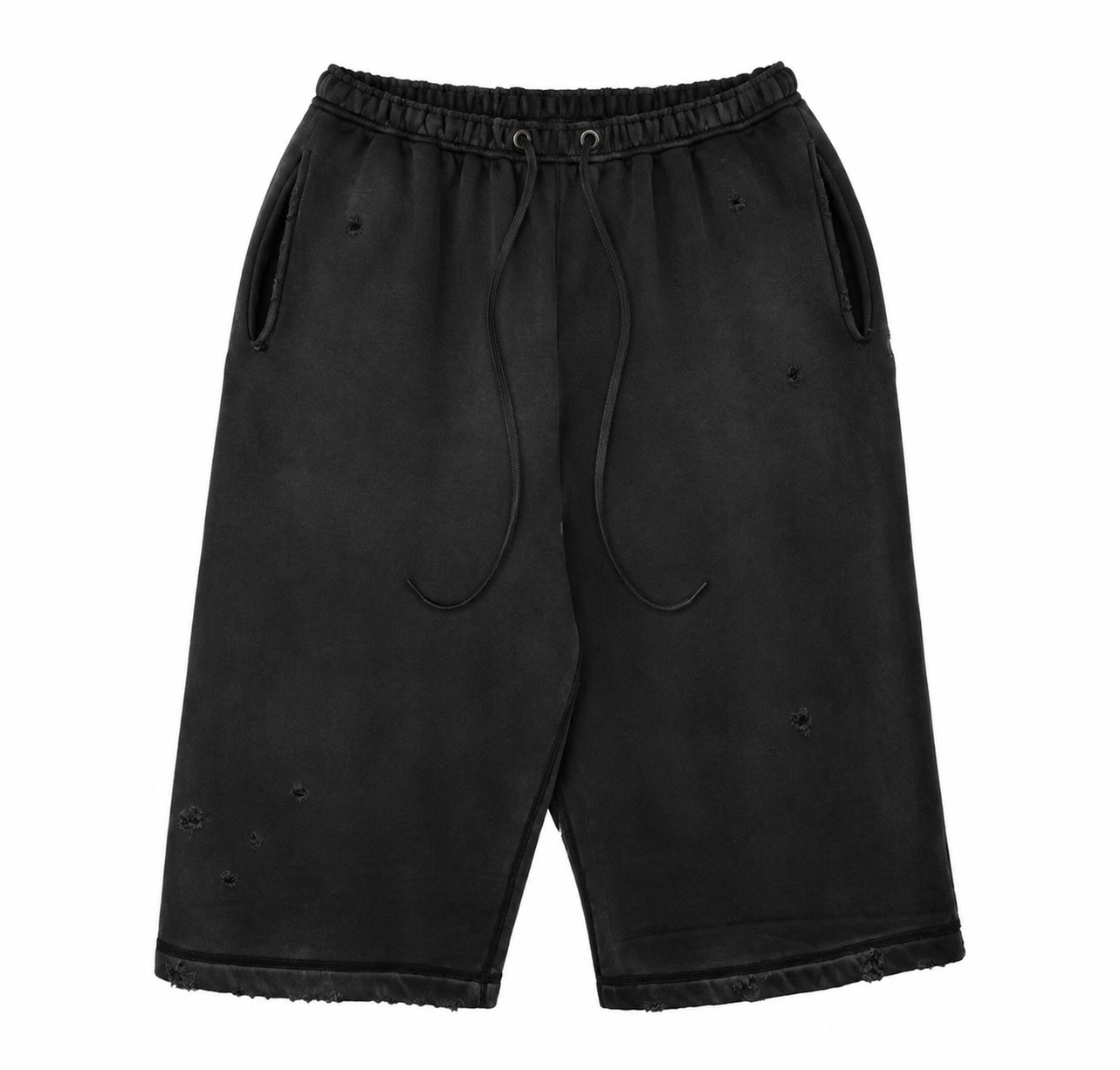 Washed Black Capris