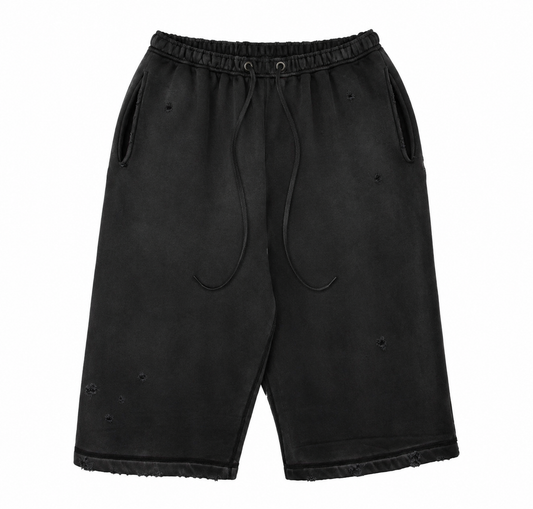 Washed Black Capris